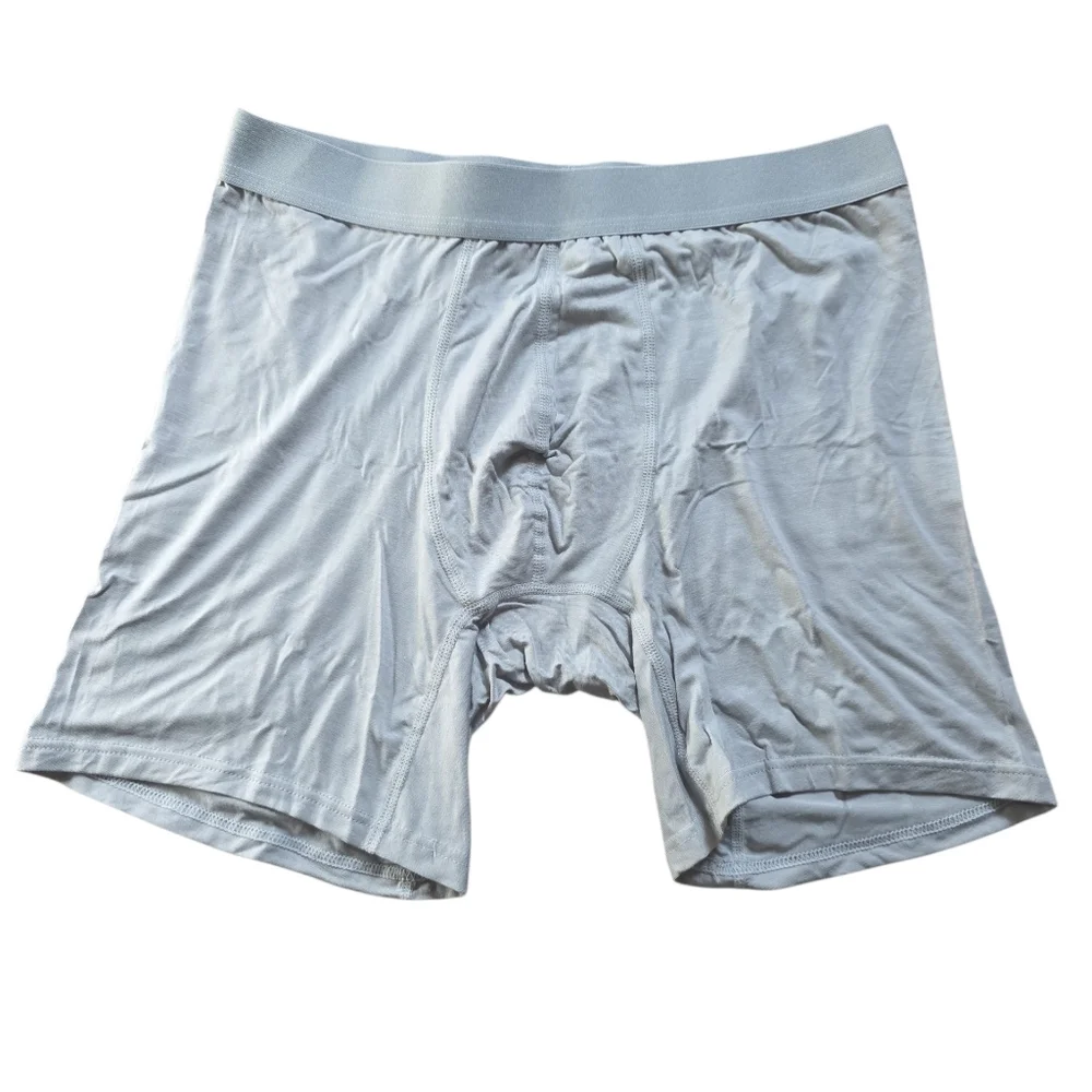 NWT BoxHero‎ Grey and Navy Boxer Briefs and Two (2) Cream/Grey Socks  A88